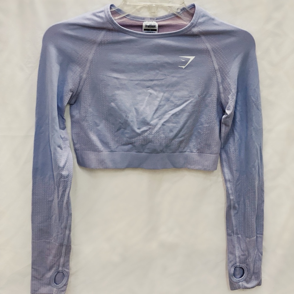 Gymshark Purple Long Sleeve Crop Too